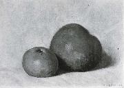 Giovanni Giacometti Two apples oil